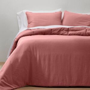 Casaluna -  Heavyweight Comforter Set Solid Down Alte Rose